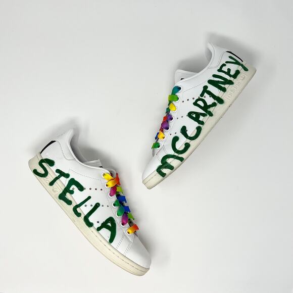 Stella McCartney x Ed Curtis x adidas Originals Stan Smith Classic Sneakers 5.5 - Picture 2 of 13